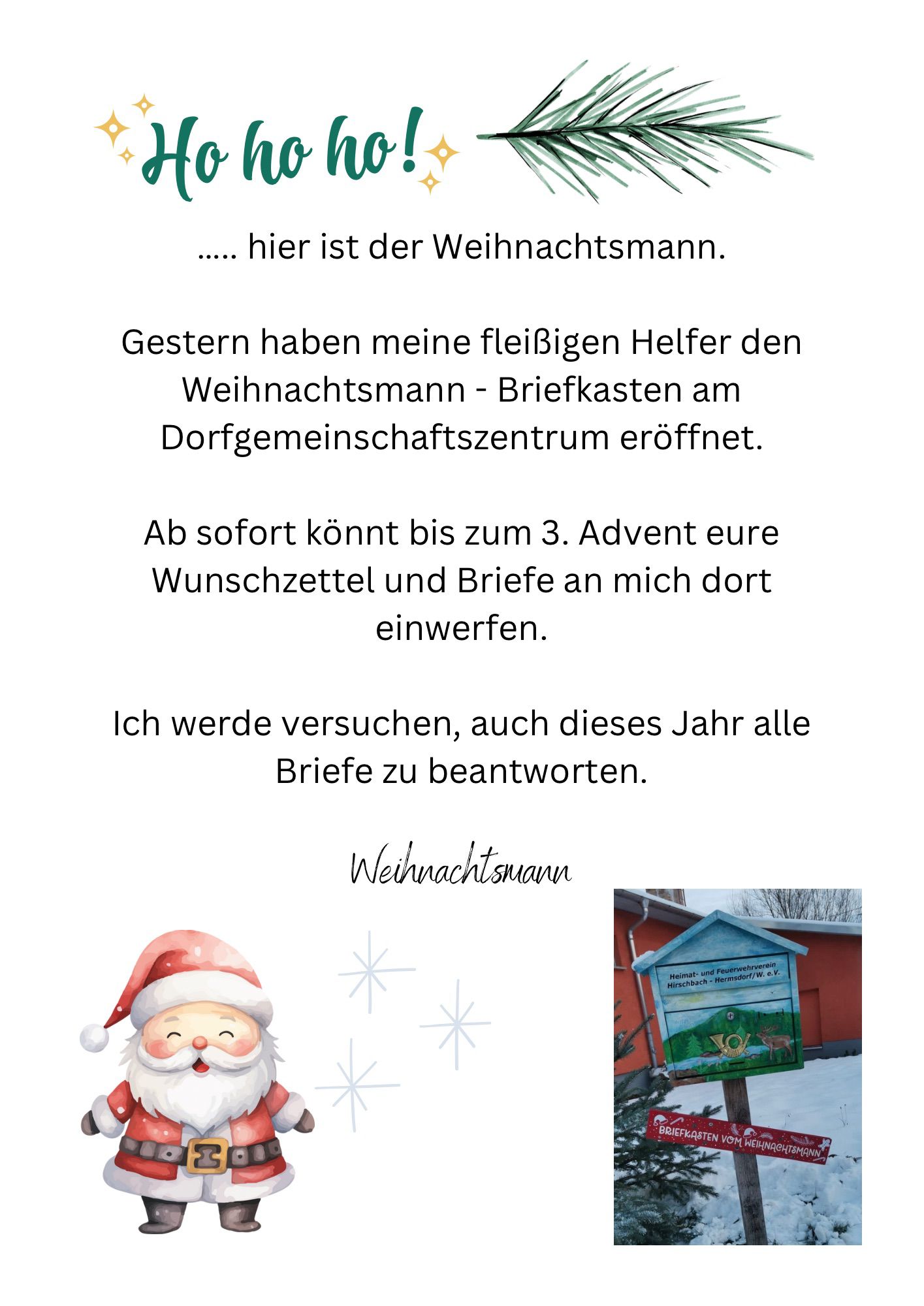 Mehr über den Artikel erfahren Ho ho ho!